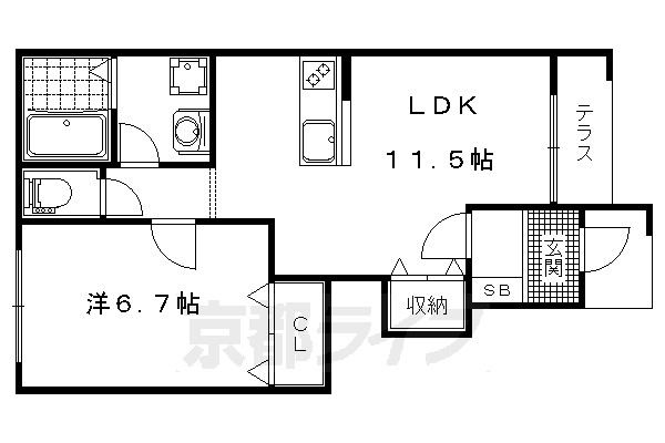 ＳＵＮ　ＢＲＩＤＧＥ　ＫＡＲＡＳＡＫＩの間取り