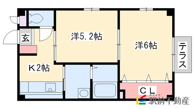 ラフィネ惣利の間取り