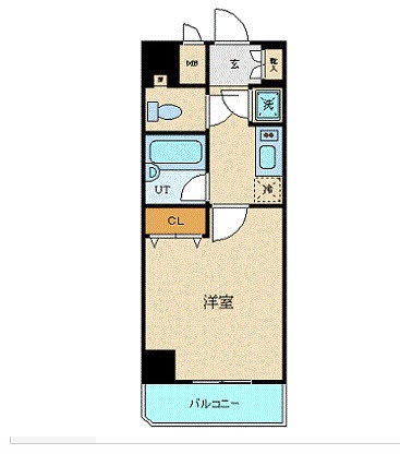 【千代田区神田錦町のマンションの間取り】