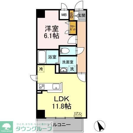 船橋市高根台のマンションの間取り