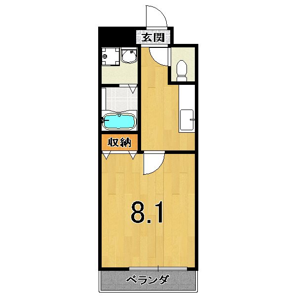 クレール・イトーケンの間取り