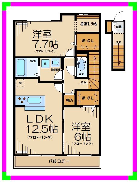 アドヴァンスＫの間取り