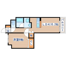 LaSante榴岡の間取り