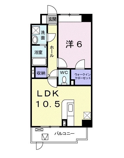 国分寺市光町のマンションの間取り