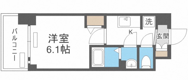 プレサンス難波マジョリティの間取り