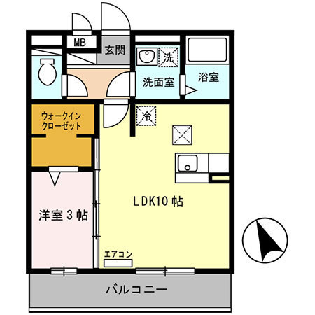 セジュール白浜Ｂ棟の間取り