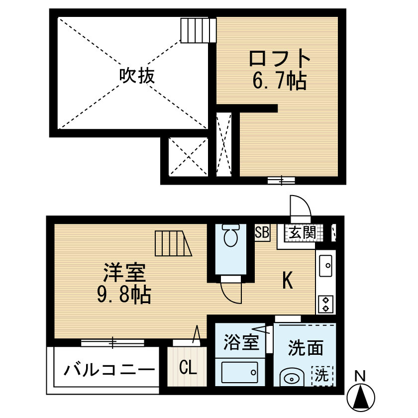 カユーハ大宮の間取り