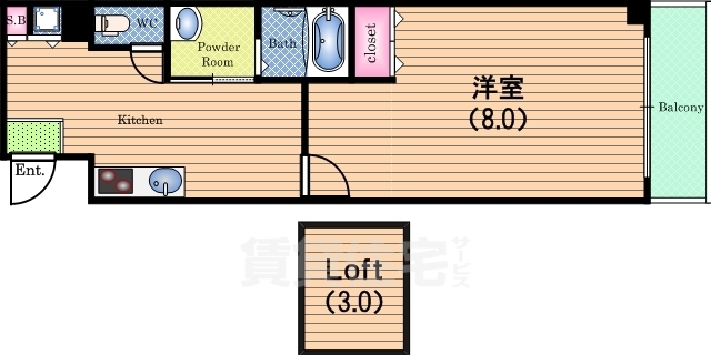 LaPlan阿波座の間取り