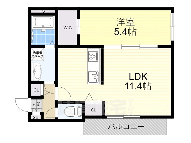 シエーナ枚方岡南の間取り