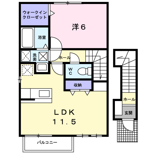 サンリュー　０７　Ｃの間取り