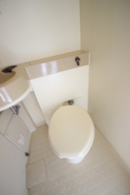 トイレ　写真は別号室のものです。