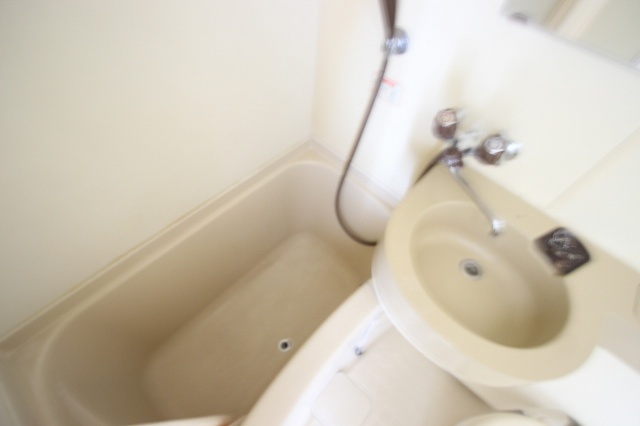 洗面設備　写真は別号室のものです。