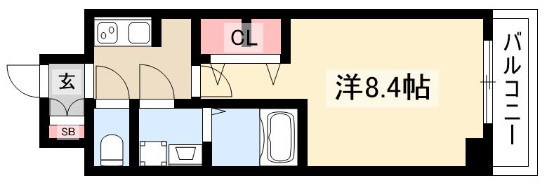 S-RESIDENCE今池beletaの間取り