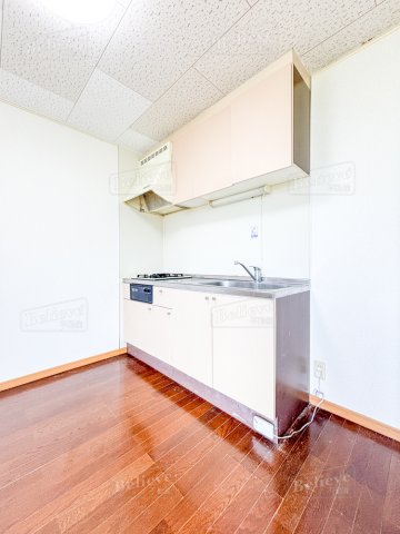 キッチン　２口コンロのシステムキッチンです♪