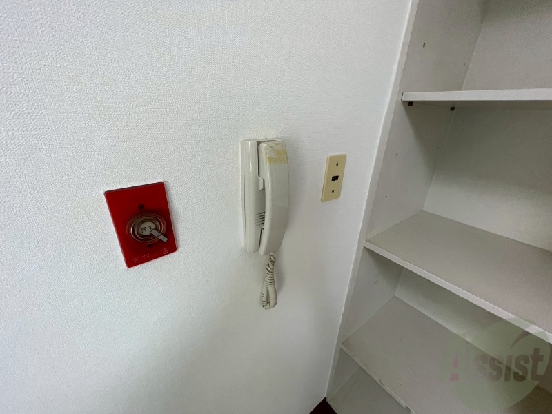 セキュリティ　インターホンです。来客者を確認できるので安心！