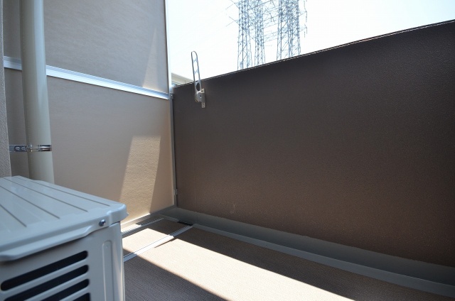 バルコニー　写真は別号室のものです。