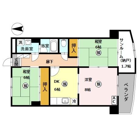 ファミール五反田の間取り