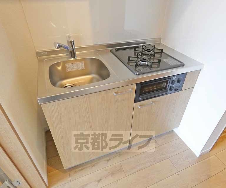 キッチン　２口コンロ付きのキッチンです！