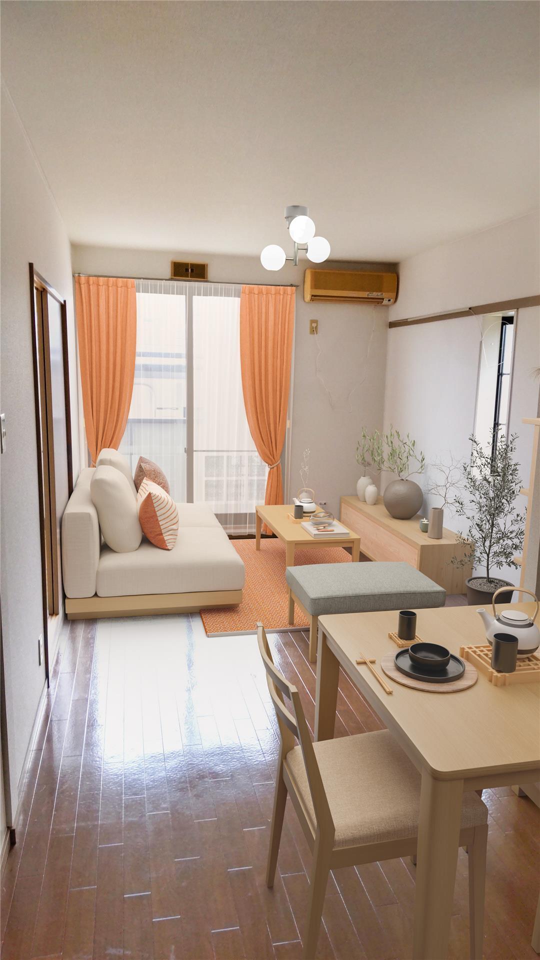 居室・リビング　写真はイメージです。家具・小物の付属はございません。