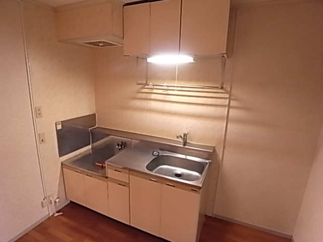 キッチン　ガスコンロ設置可能なキッチン。