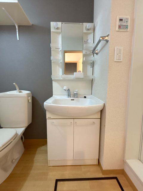 トイレ　アクセントクロスのトイレです！