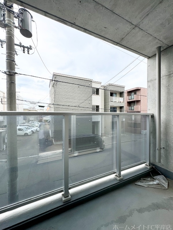 バルコニー　バルコニーからは青空が見えます♪