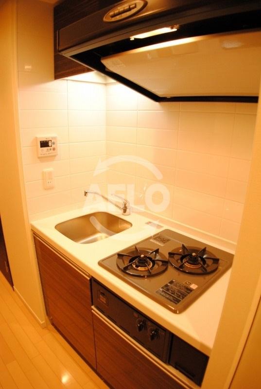 キッチン　アドバンス心斎橋グランガーデン　2口ガスコンロ