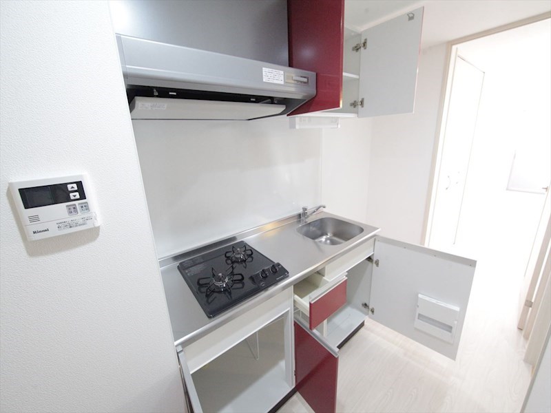 キッチン　システムキッチン（ガス2口コンロ付）