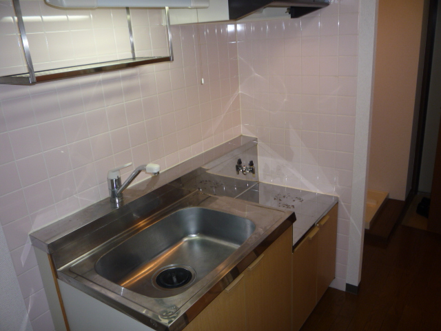 キッチン　2口ガスコンロ設置可　キッチン