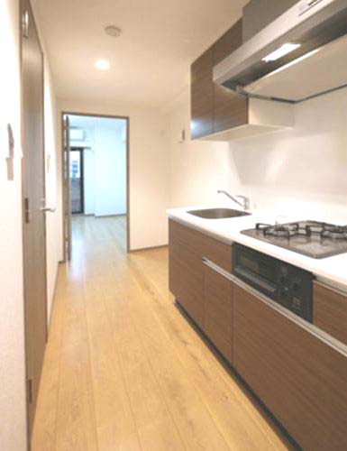 キッチン　★使いやすい二口コンロ、システムキッチン★