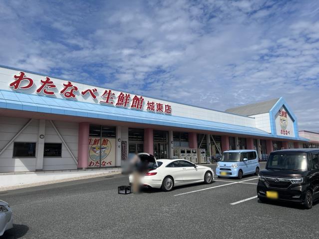 スーパー　（株）わたなべ生鮮館／城東店（スーパー）まで273m