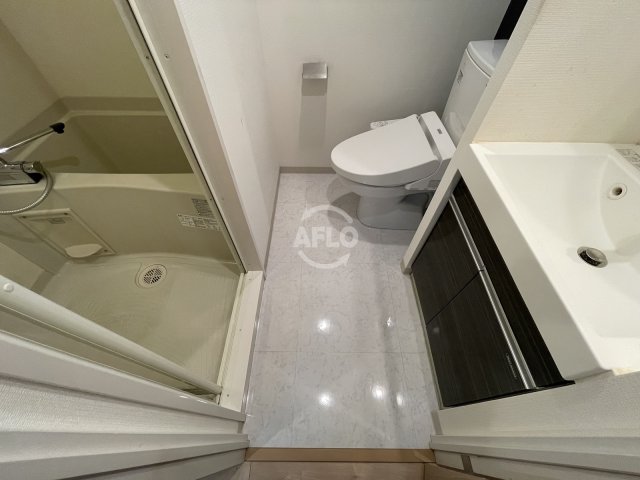 洗面設備　クリスタルグランツ東天満　洗面脱衣所