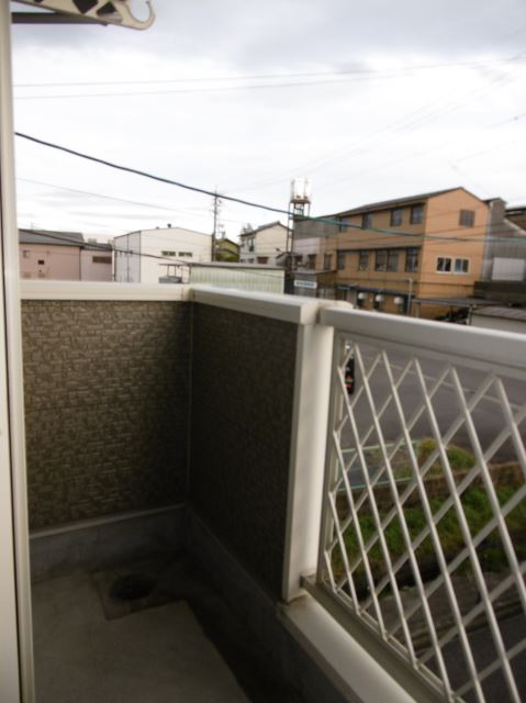 バルコニー　南向きのベランダです