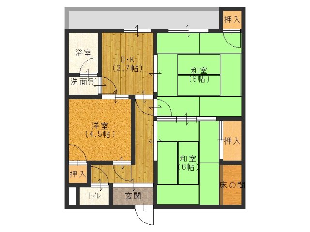 寺本マンションの間取り写真