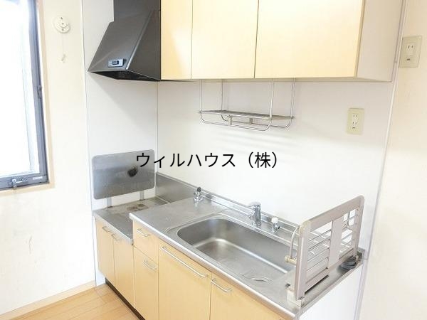 キッチン　ガスコンロ設置可！