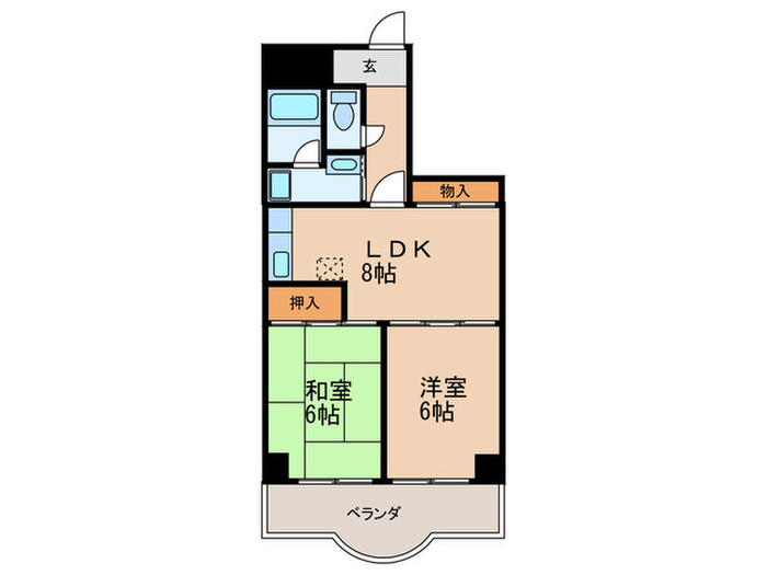 都島北通りマンションの間取り写真