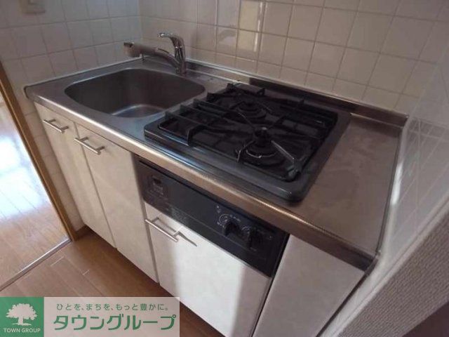 キッチン　システムキッチン（2口ガスコンロ）