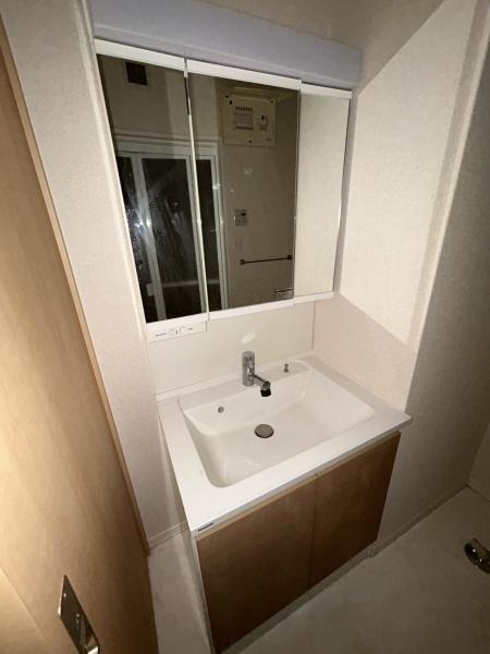 洗面設備　便利なシャンプードレッサー付き