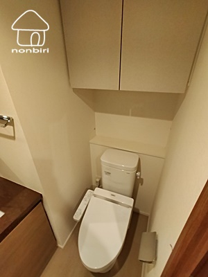 トイレ　トイレの収納もありがたいです