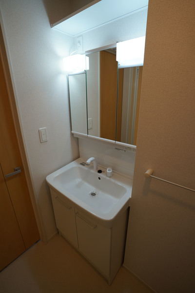 洗面設備　同じ建物の別の部屋