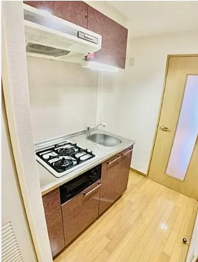 キッチン　★使いやすい二口コンロ、システムキッチン★