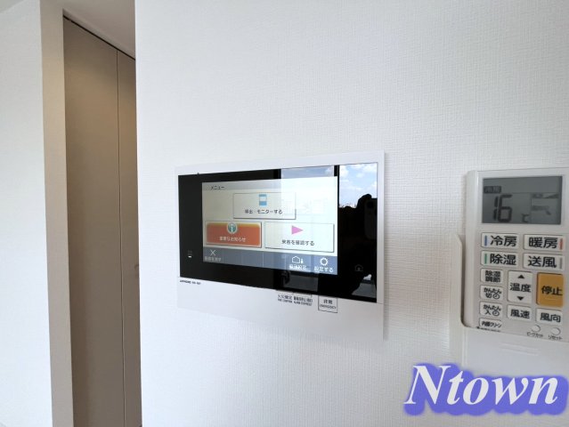 セキュリティ　モニター付きです。