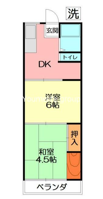 第六青木荘の間取り写真