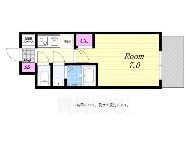 S-RESIDENCEドーム前千代崎の間取り写真