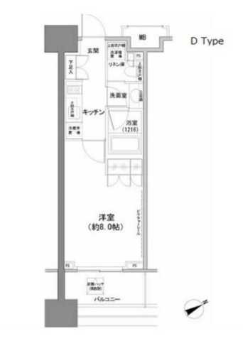 パークハビオ西新宿の間取り写真
