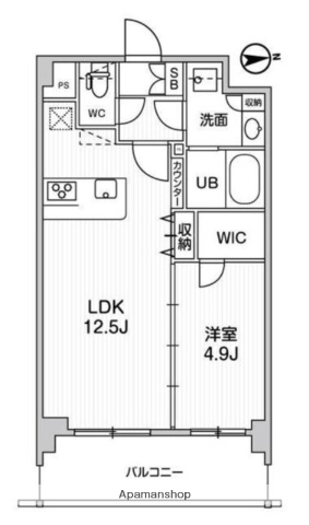 京成押上線 八広駅 徒歩7分 5階建 築4年の間取り写真