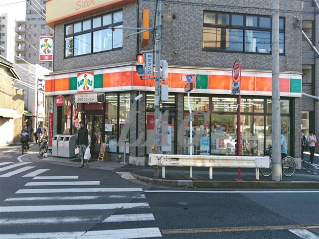 コンビニ　サンクス下総中山駅北口店（コンビニ）まで181m