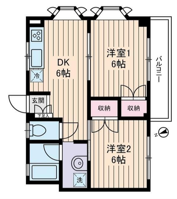 グランディオール原の間取り写真