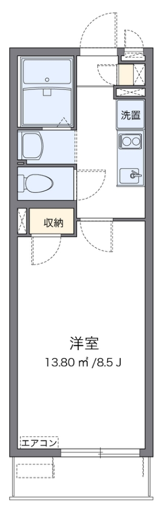名鉄常滑線 名和駅 徒歩18分 2階建 築9年の間取り写真