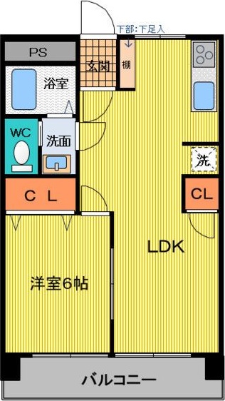 地下鉄名城線 志賀本通駅 徒歩1分 7階建 築52年の間取り写真